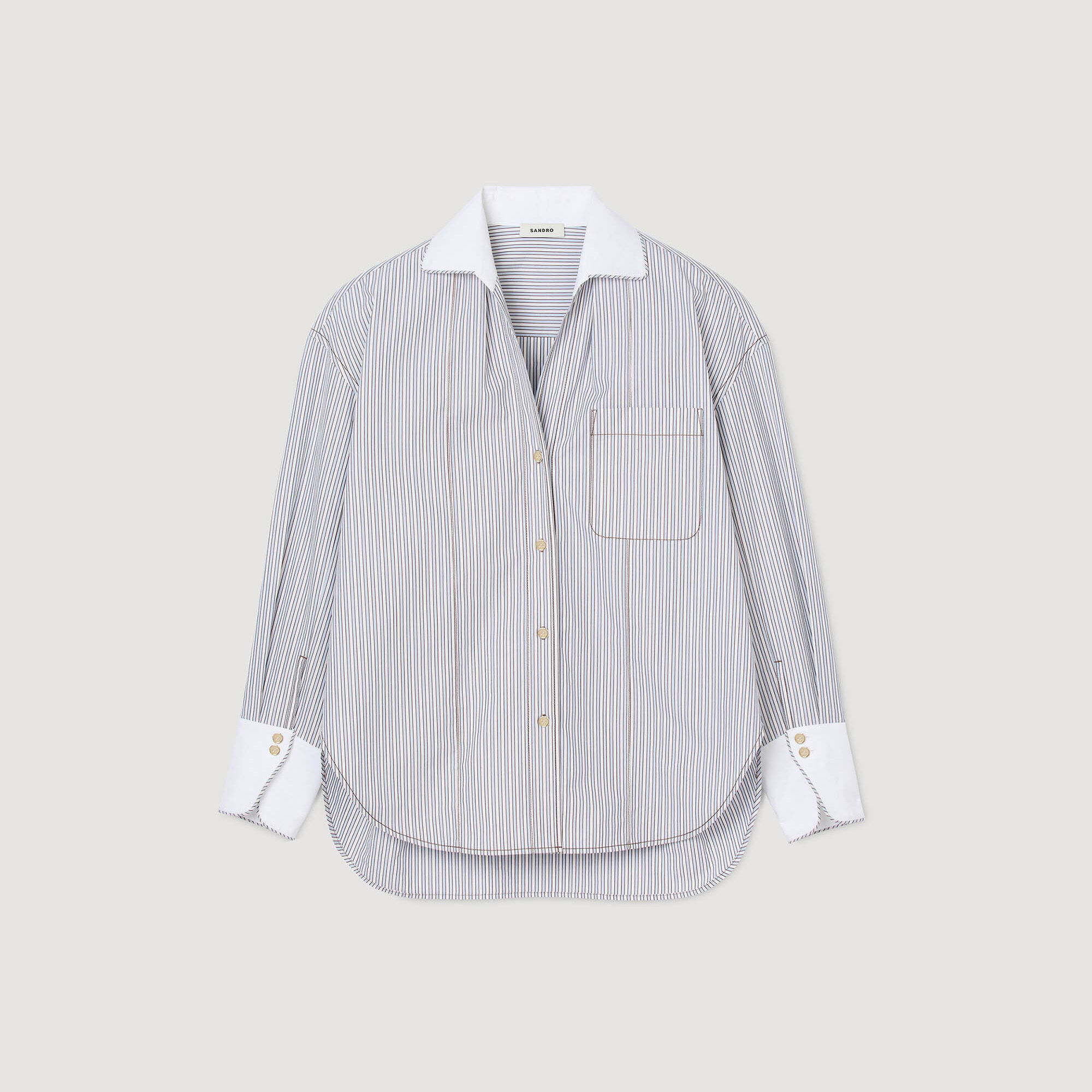 Chemise oversize rayée