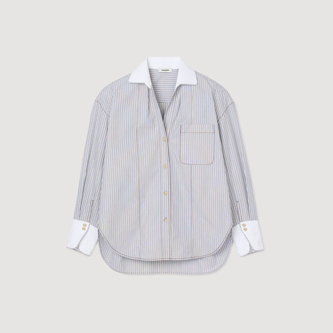 Chemise oversize rayée