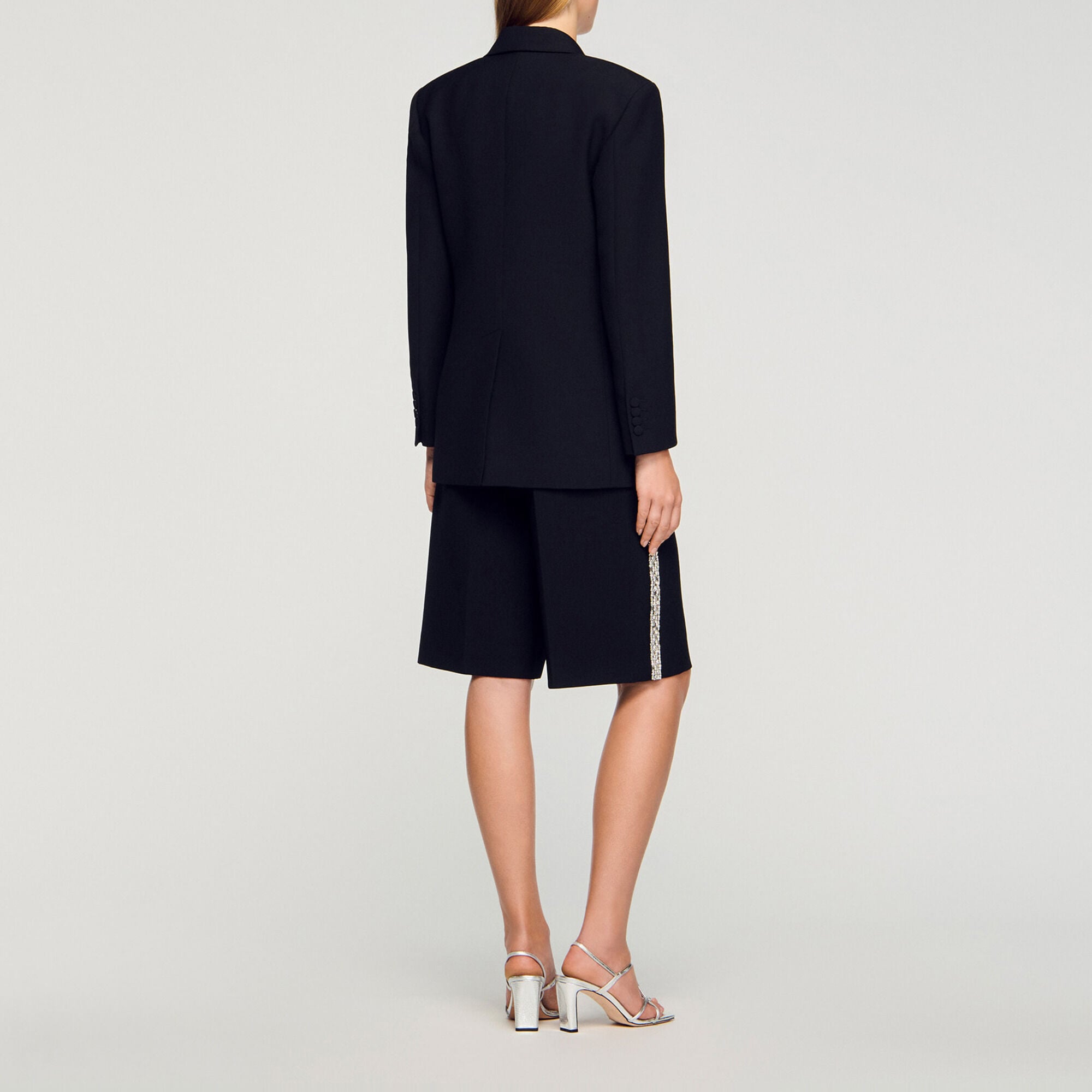 Veste &agrave; col strass&eacute; - Femme | Sandro Paris