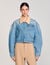 Blouson en jean à studs