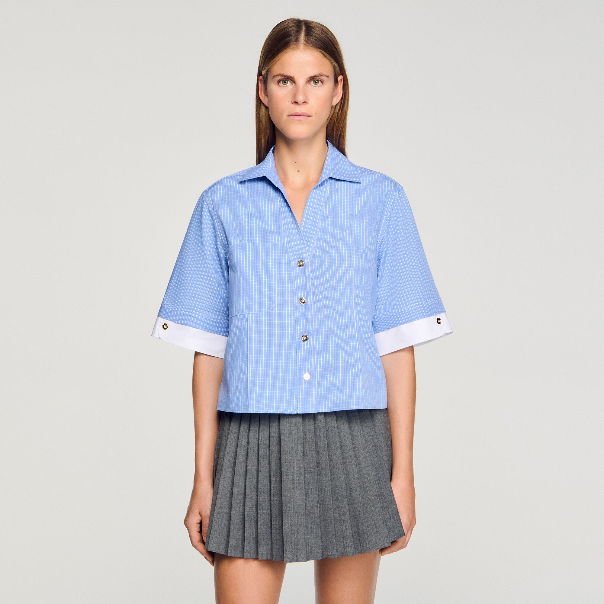 Chemise à carreaux oversize
