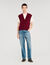 Pull bicolore en laine et cachemire 