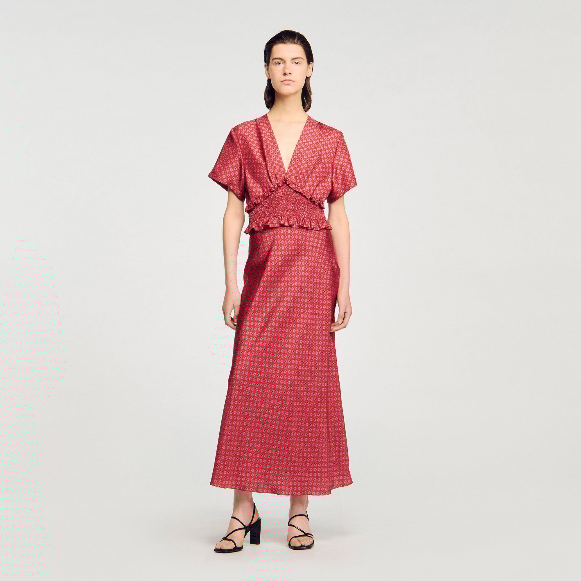 Robe longue imprimé foulard