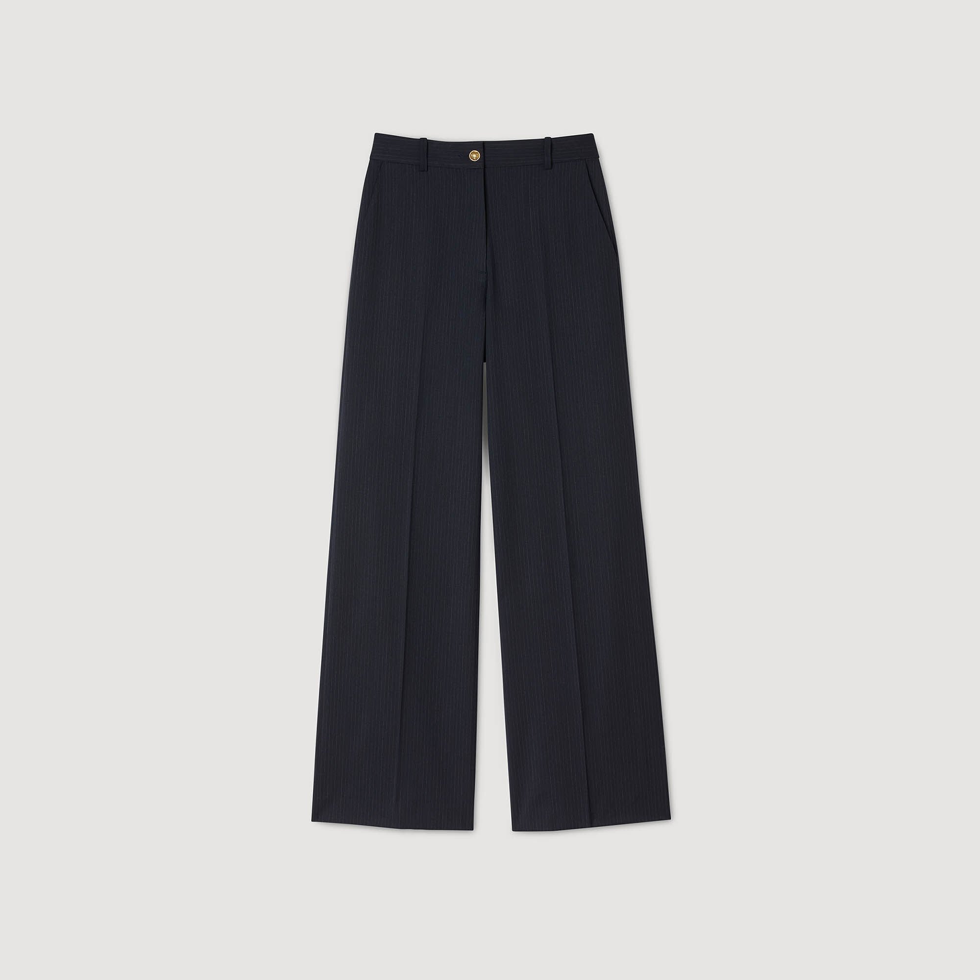 Pantalon à fines rayures
