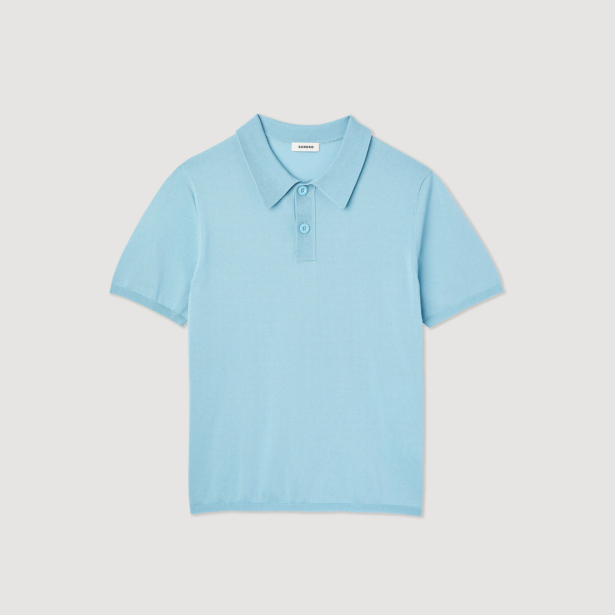 Polo en maille à manches courtes
