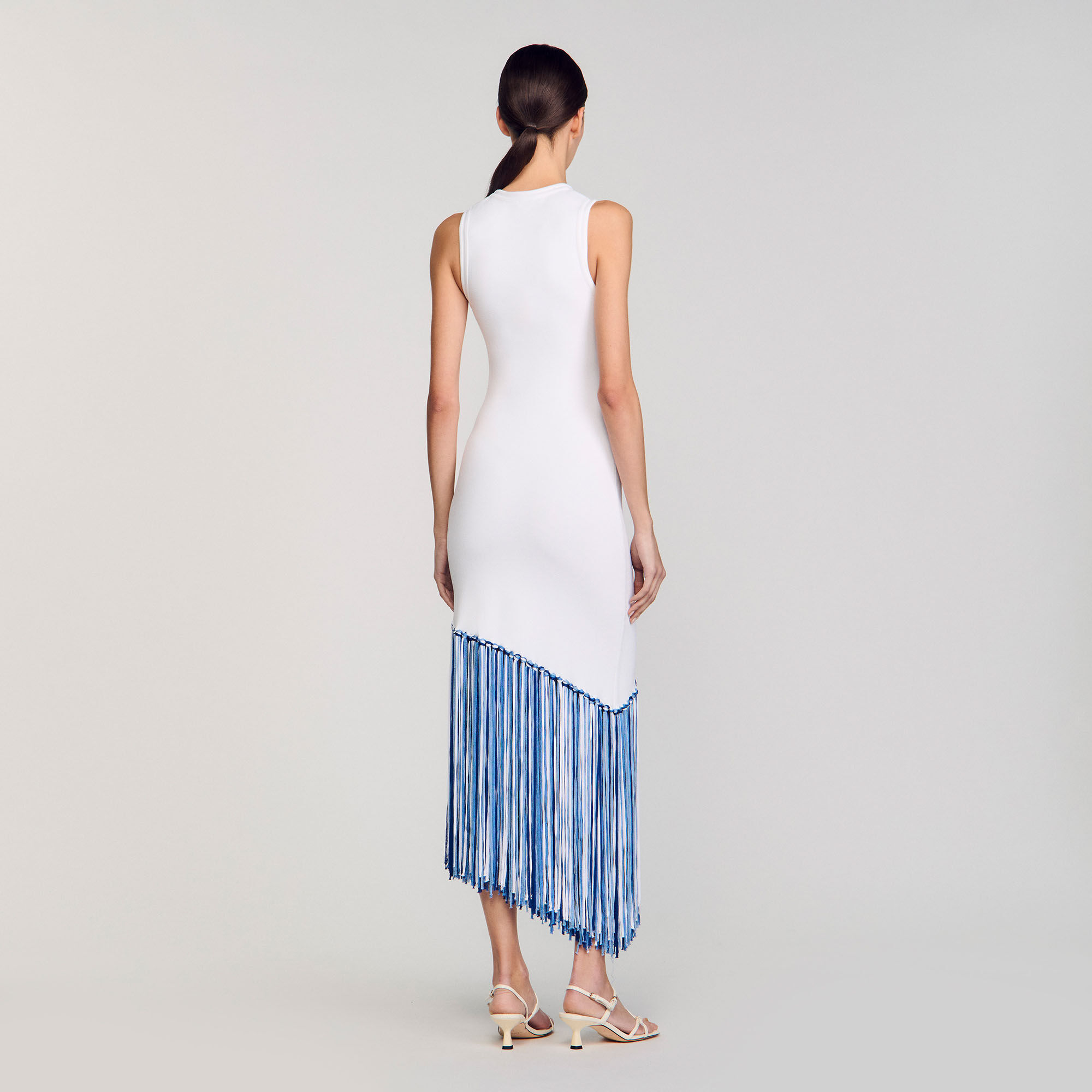 Robe longue  frangée