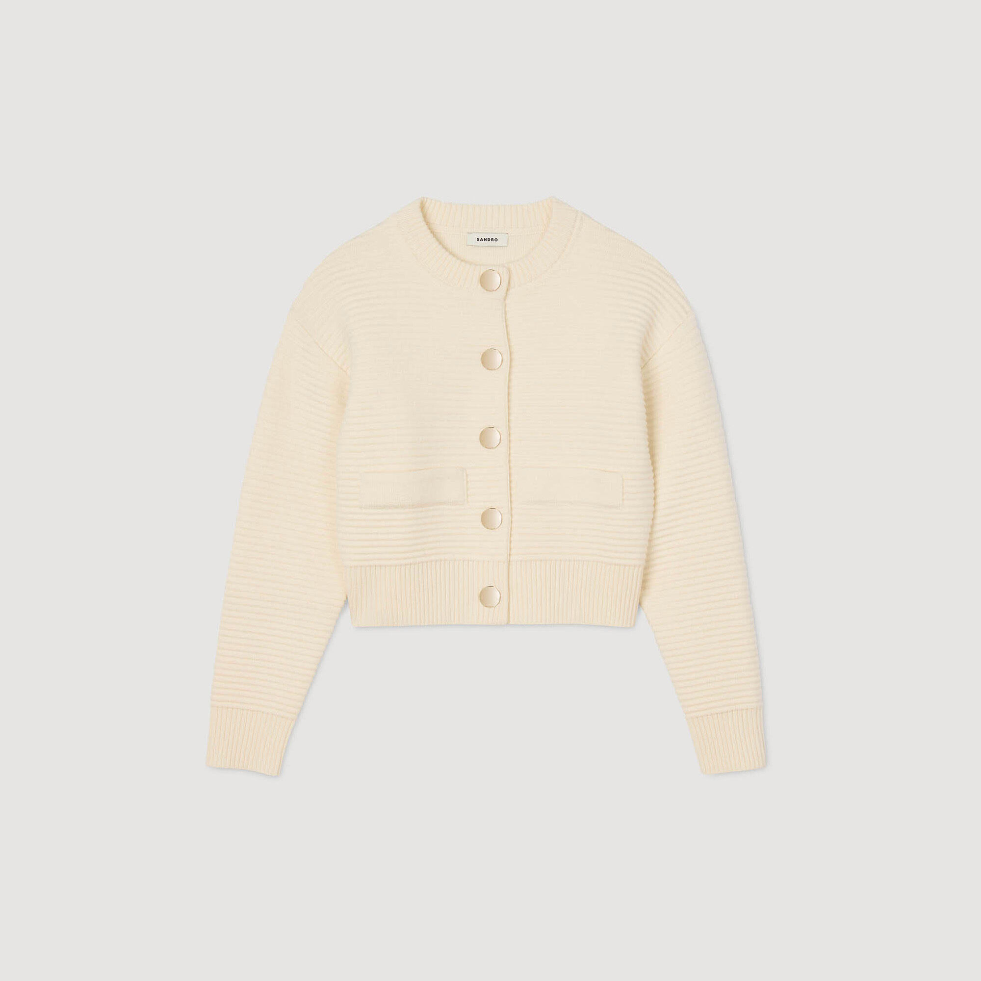 Cardigan en maille texturée 