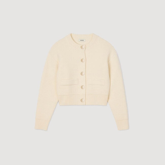 Cardigan en maille texturée