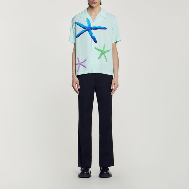 Chemise imprimé étoiles de mer
