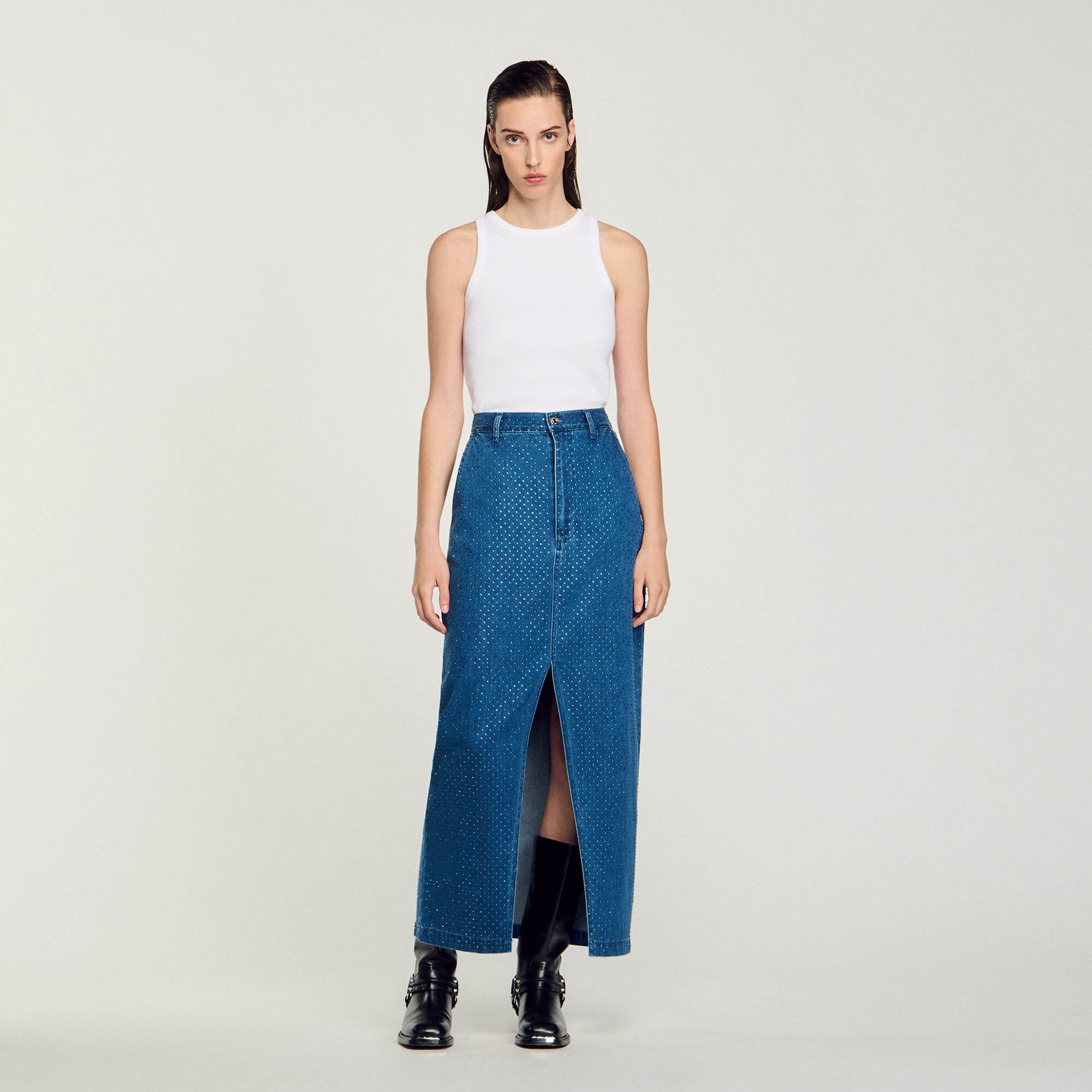 Jupe en jean sandro outlet