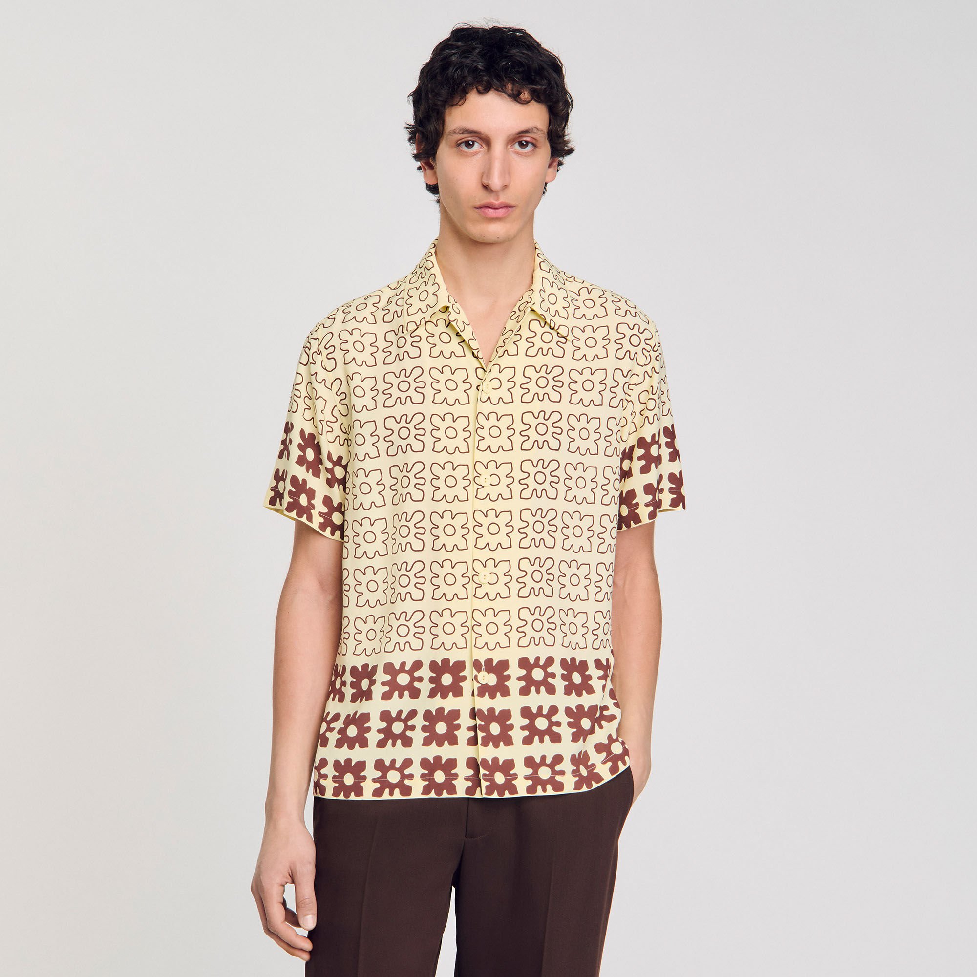Chemise à imprimé fleuri