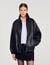 Blouson en cuir oversize