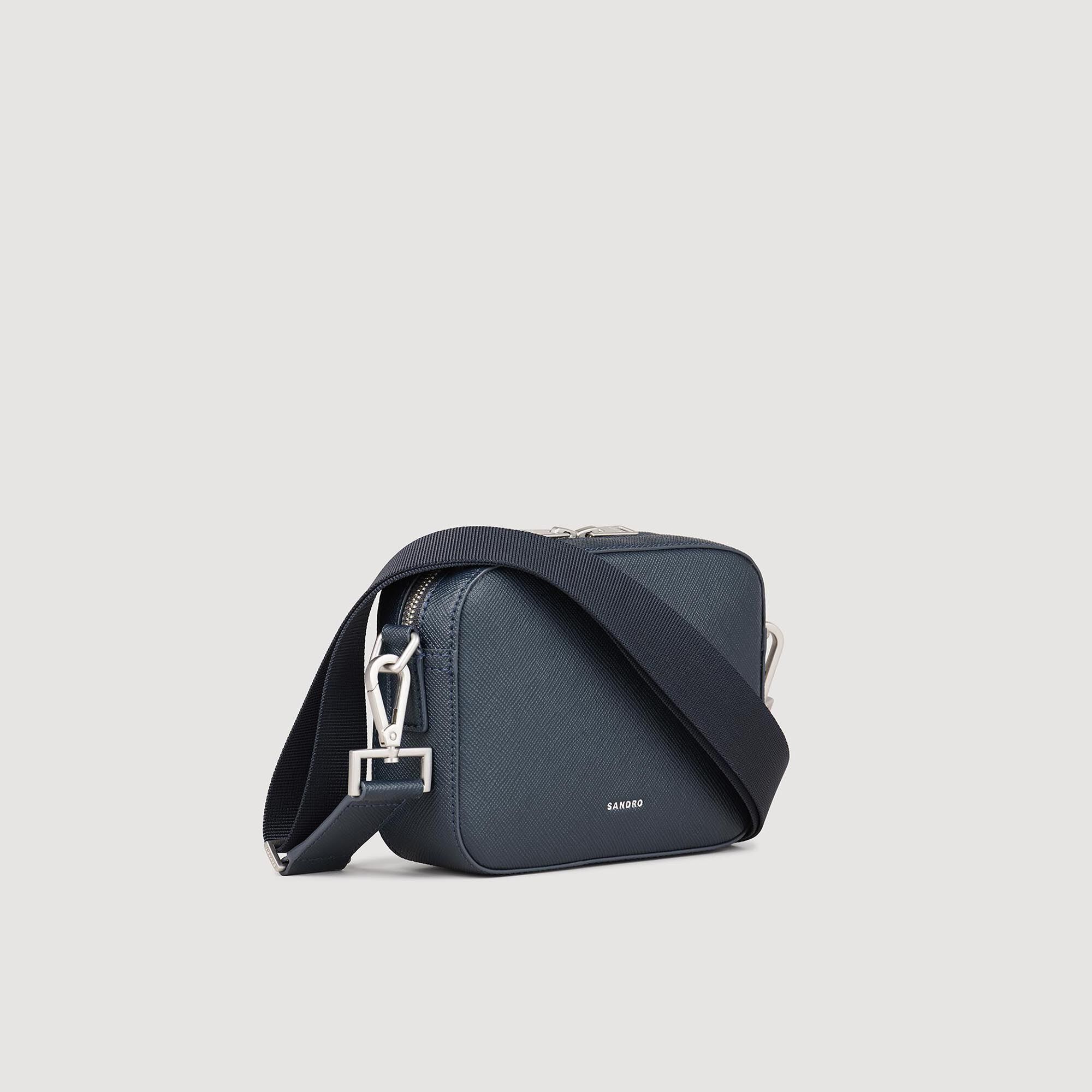 Petit sac en cuir reconstitu&eacute; - Homme | Sandro Paris