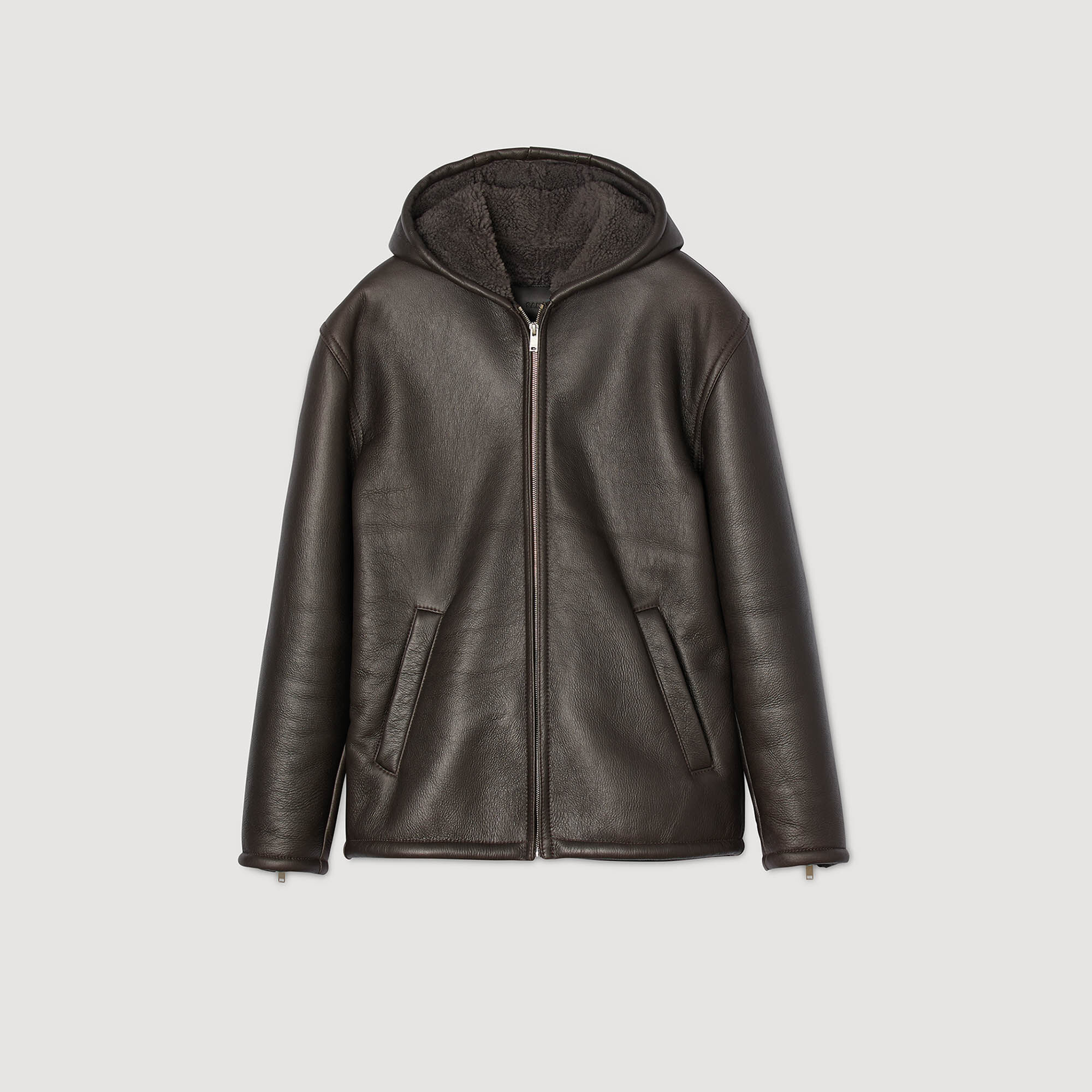 Blouson peau lainée