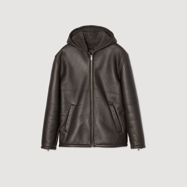 Blouson peau lainée