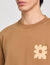 Sweatshirt à patch fleur