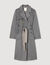 Manteau à carreaux double face