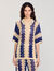 Cardigan en maille bicolore