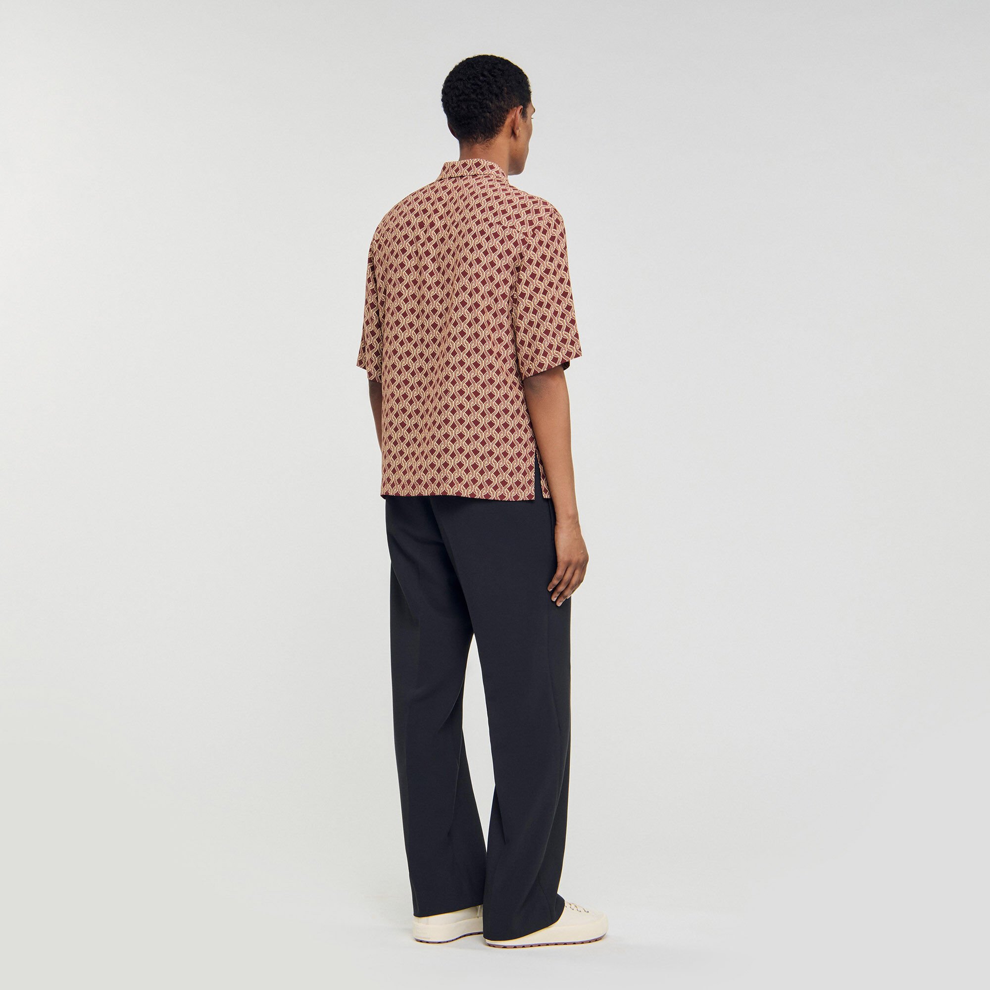 Chemise à imprimé corde