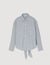 Chemise longue à dos noué