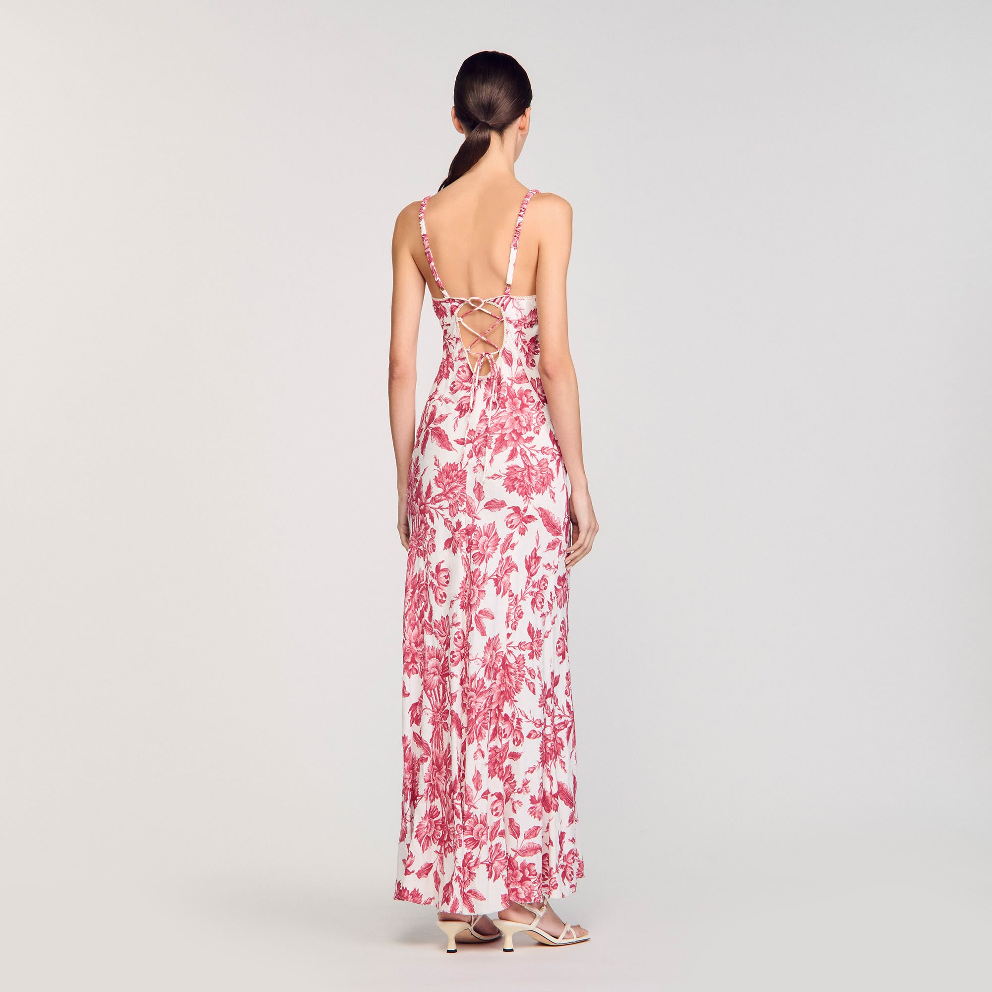 Robe longue à imprimé fleuri