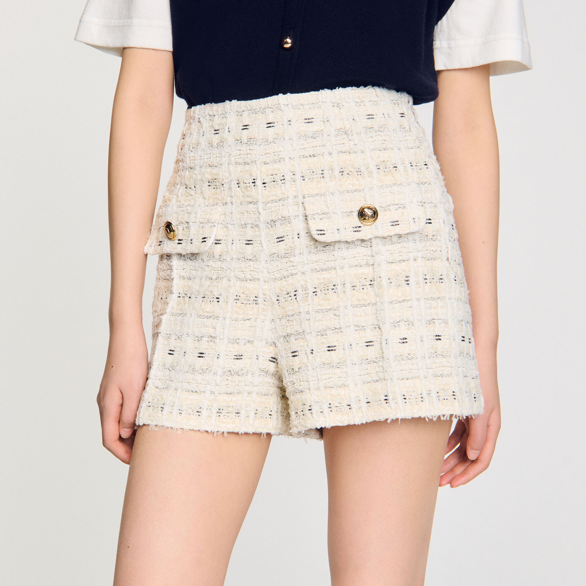 Short en tweed fantaisie