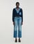 Pull à détails denim