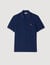Polo à logo cuir