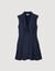 Robe courte tailleur plissée 
