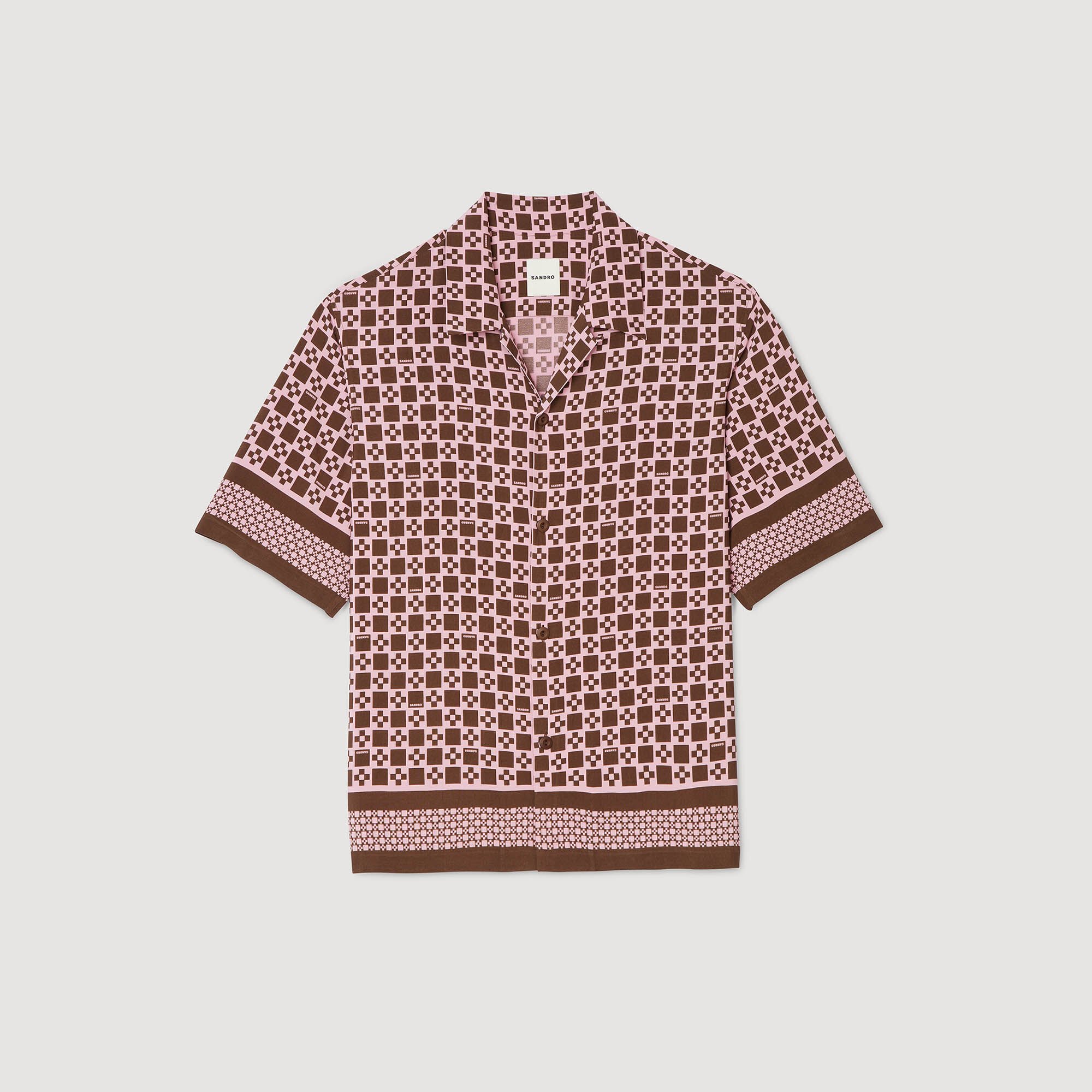 Chemise fluide à imprimé Square Cross