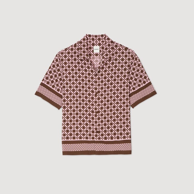 Chemise fluide à imprimé Square Cross