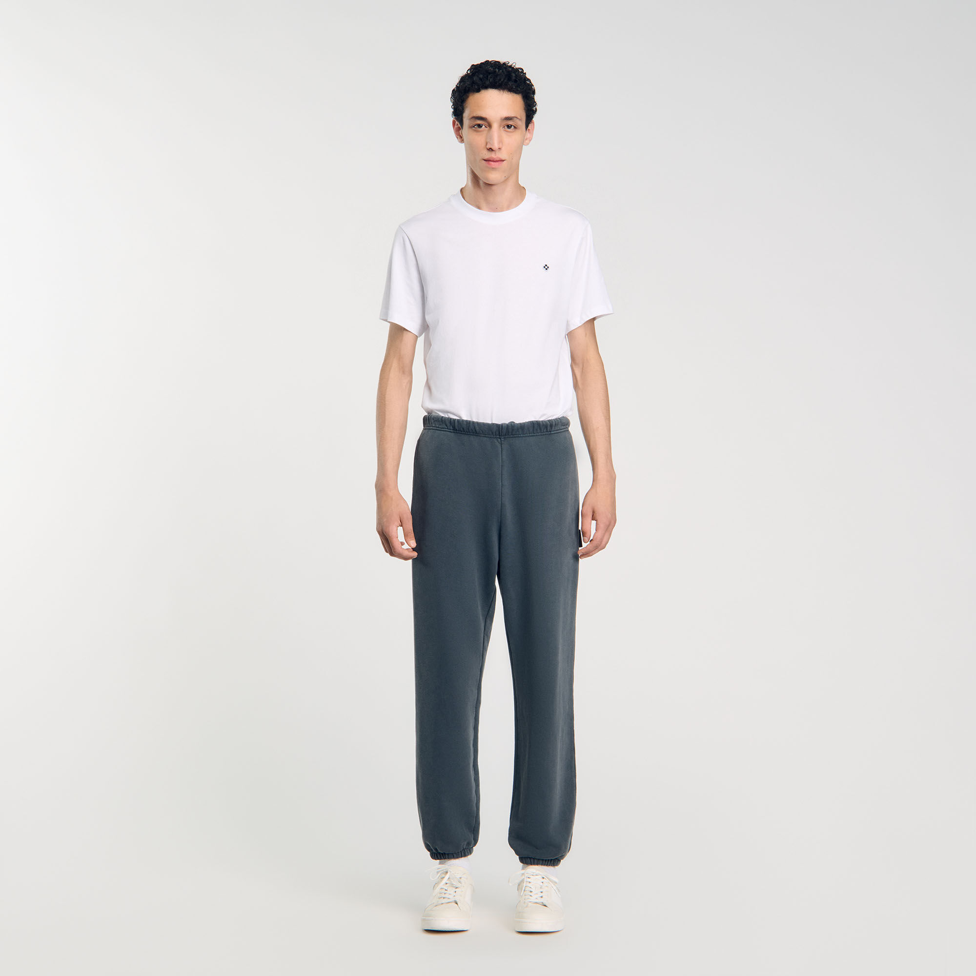 Pantalon de jogging gris noir pour homme Sandro Paris