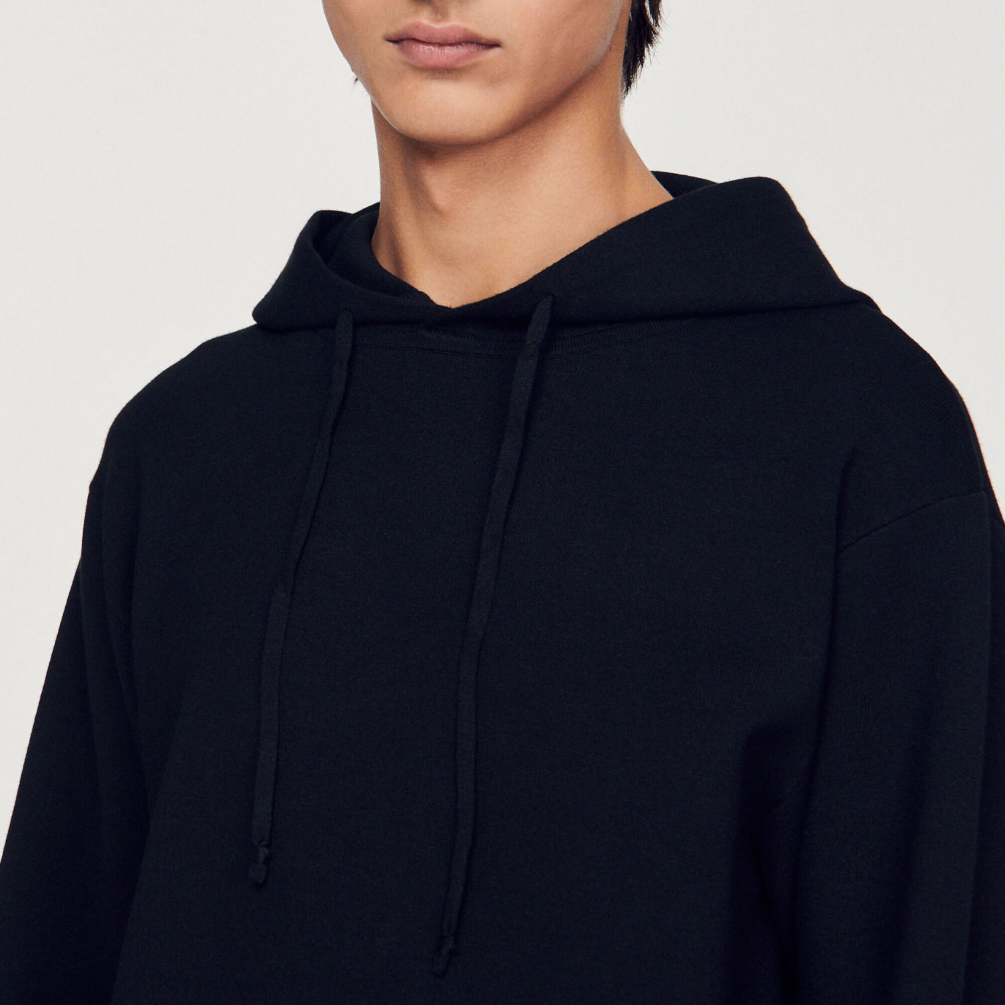 Hoodie en maille tricotée