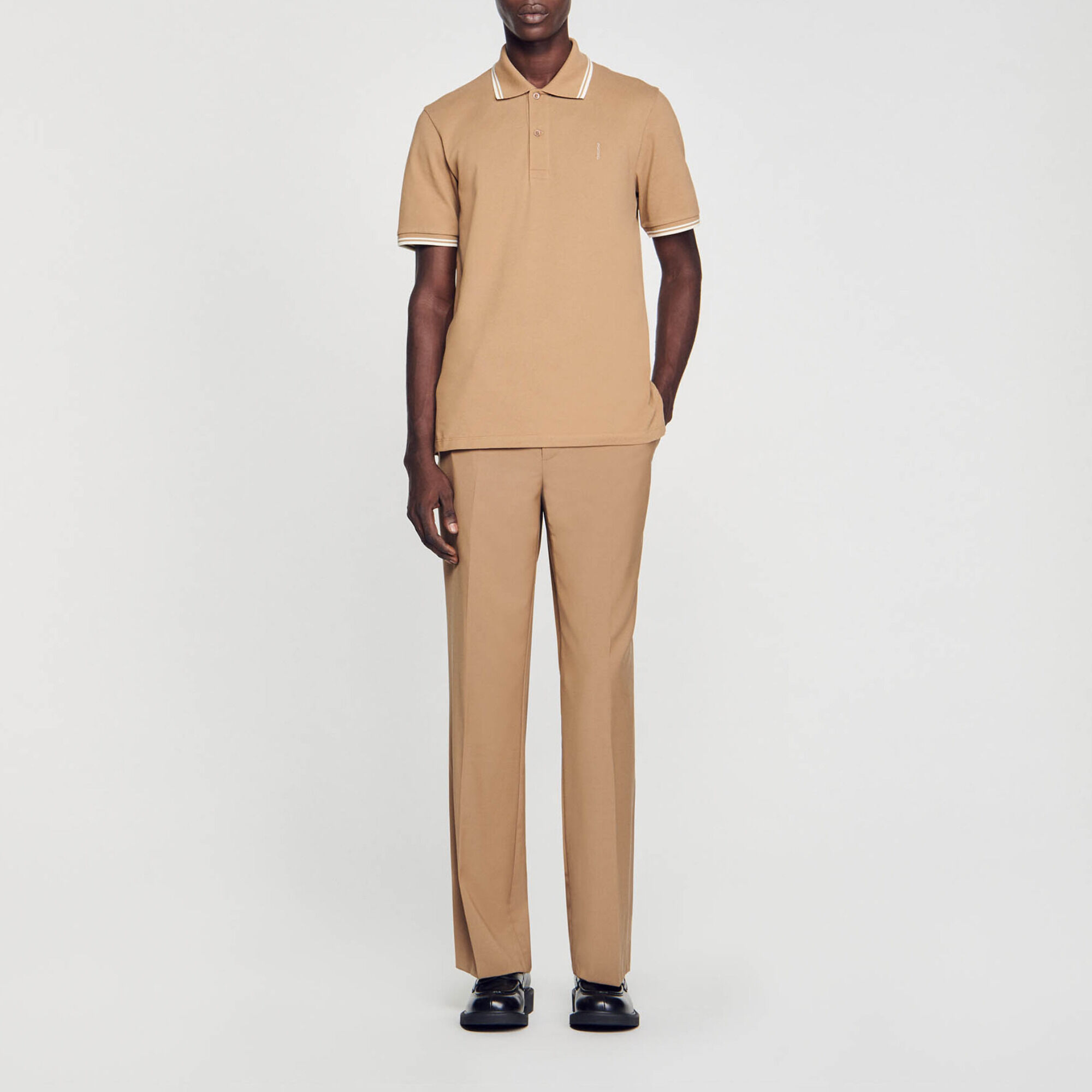 Polo en piqué de coton