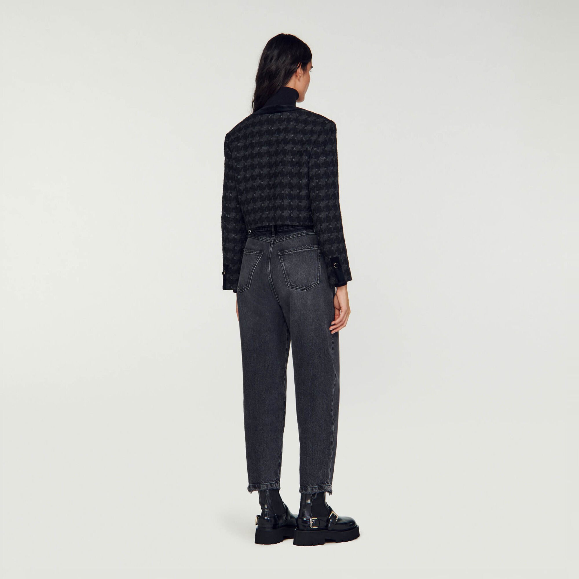 Veste courte en tweed