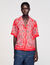 Chemise en soie à imprimé bandana