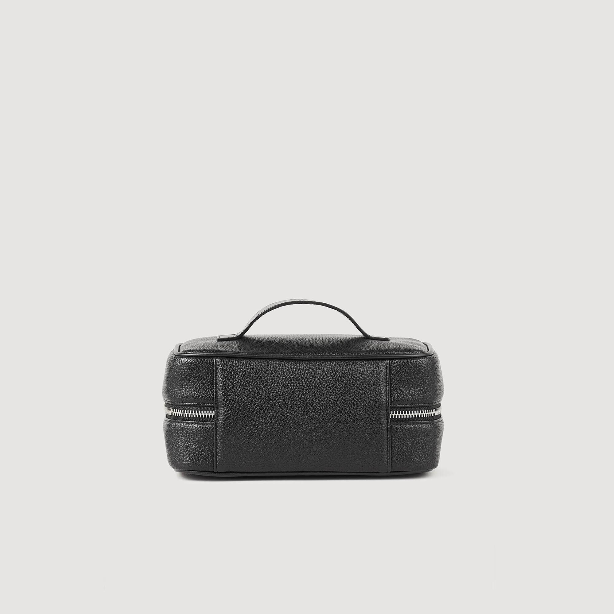 Trousse de toilette en toile grainée