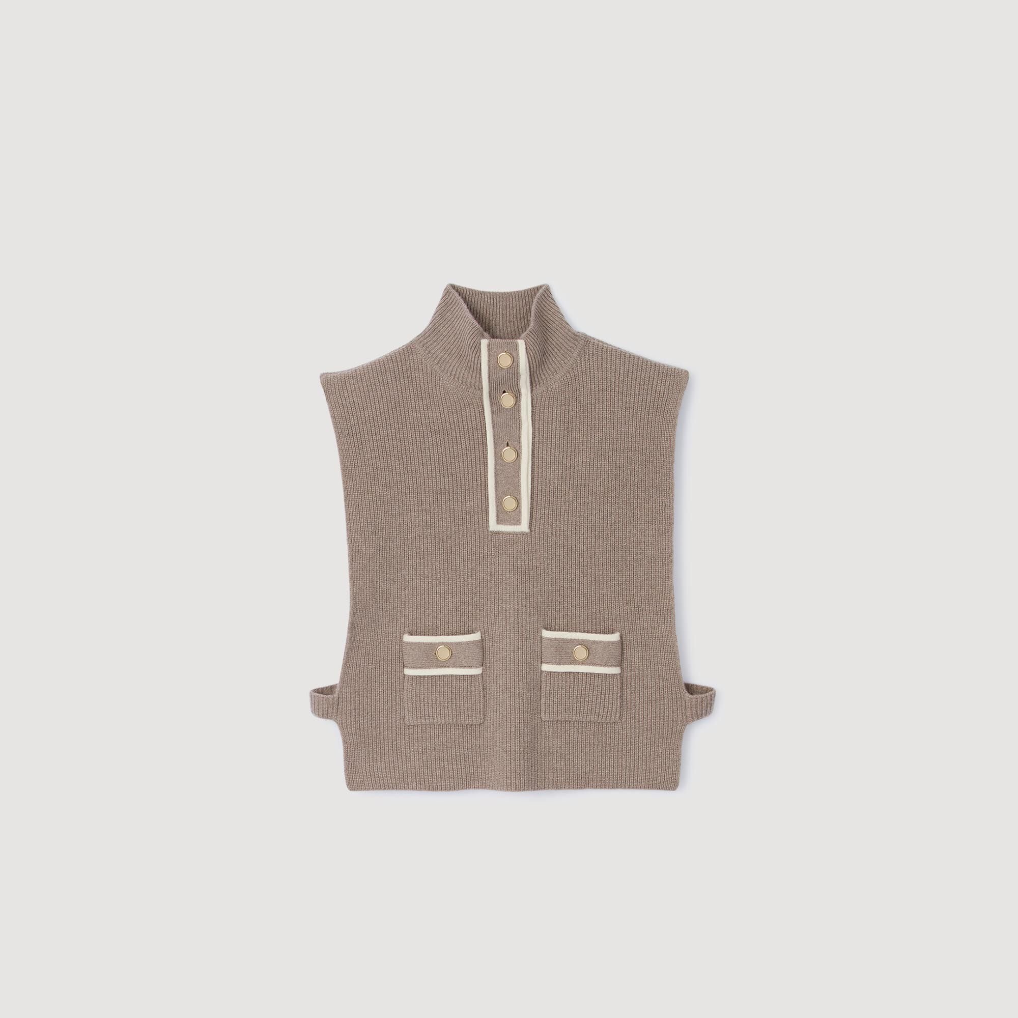 Col écharpe en maille