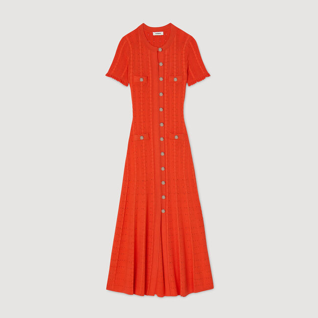 Robe longue en maille