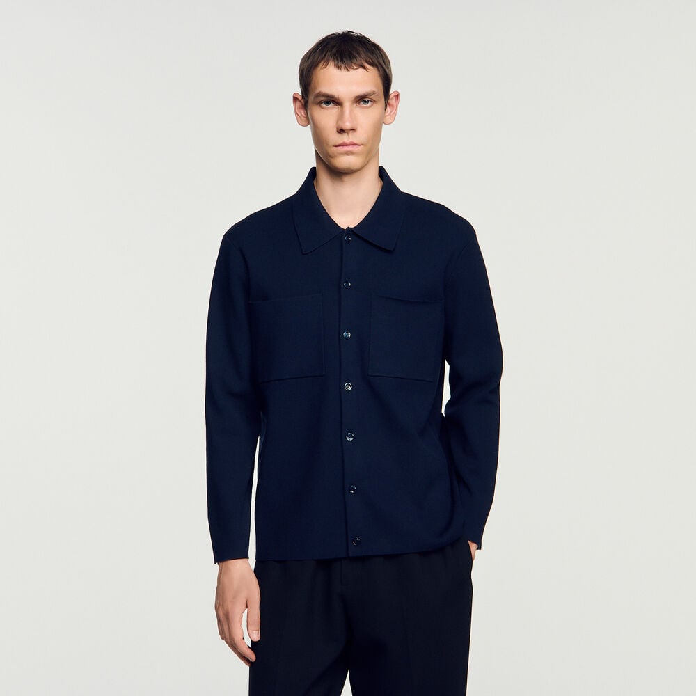 Sandro Cardigan veste – Marine – vue 4