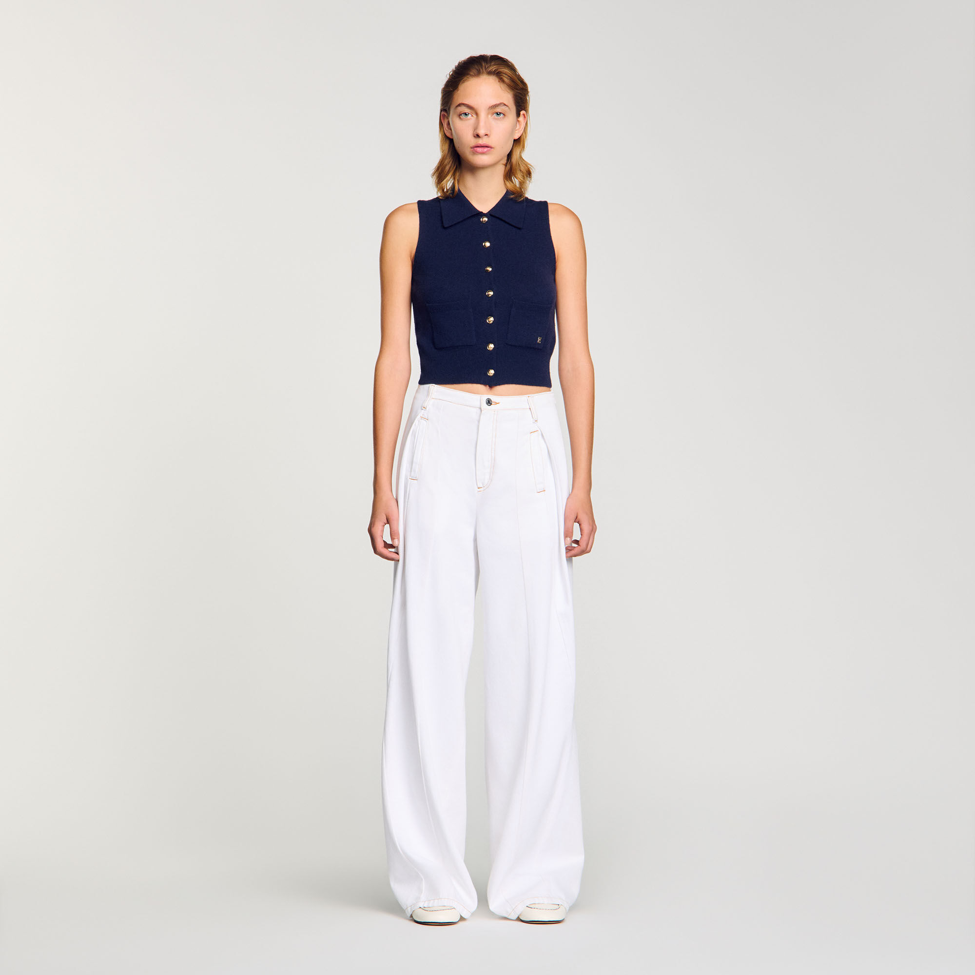 Gilet en laine et cachemire 