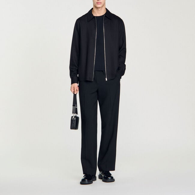 Chemise fluide zippée