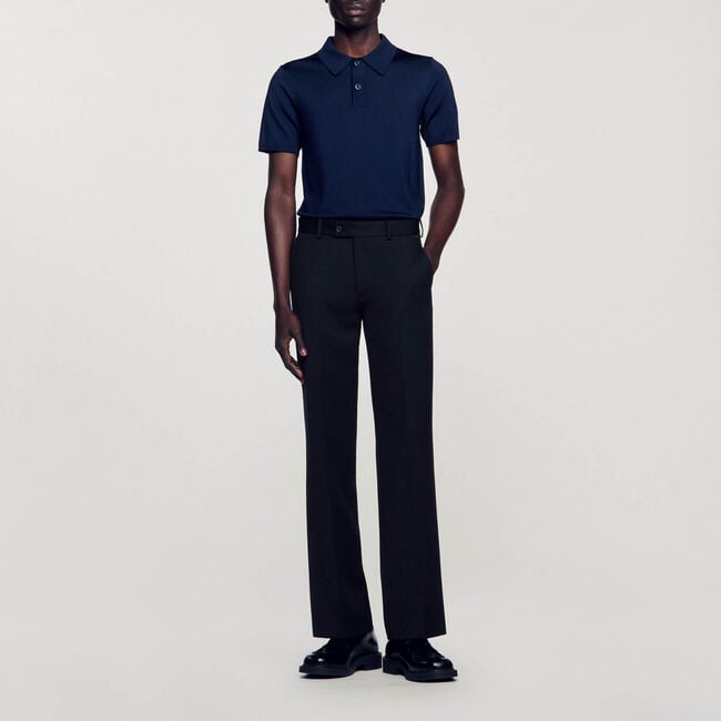 Pantalon en laine mélangée