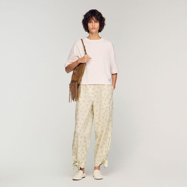 T-shirt &agrave; finitions contrast&eacute;es