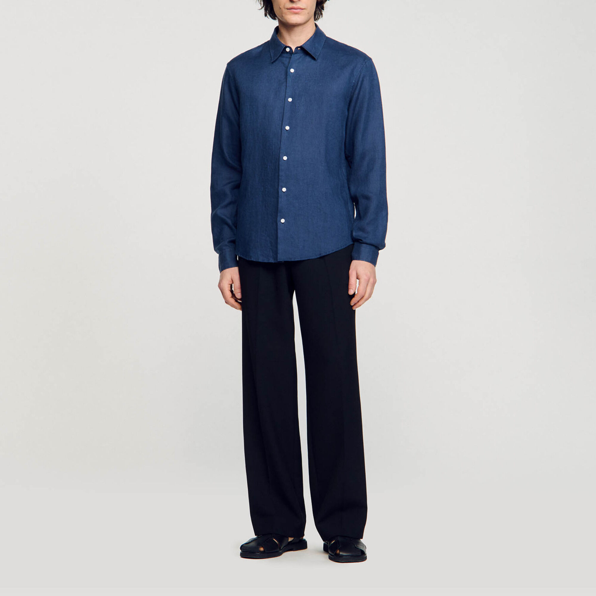 Chemise en coton et lin 
