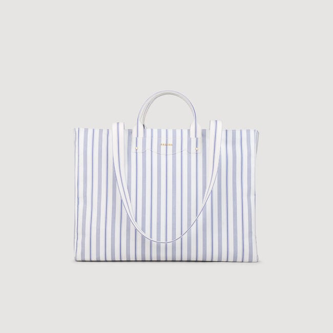 Sac cabas en toile à rayures