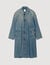 Manteau long en jean délavé 