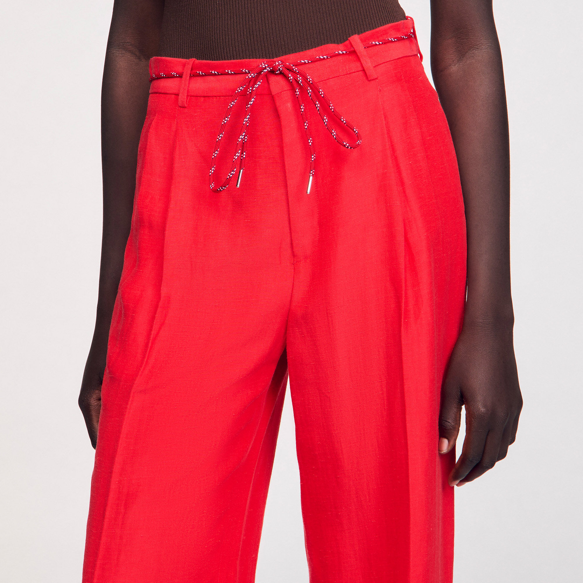 Pantalon à ceinture cordon