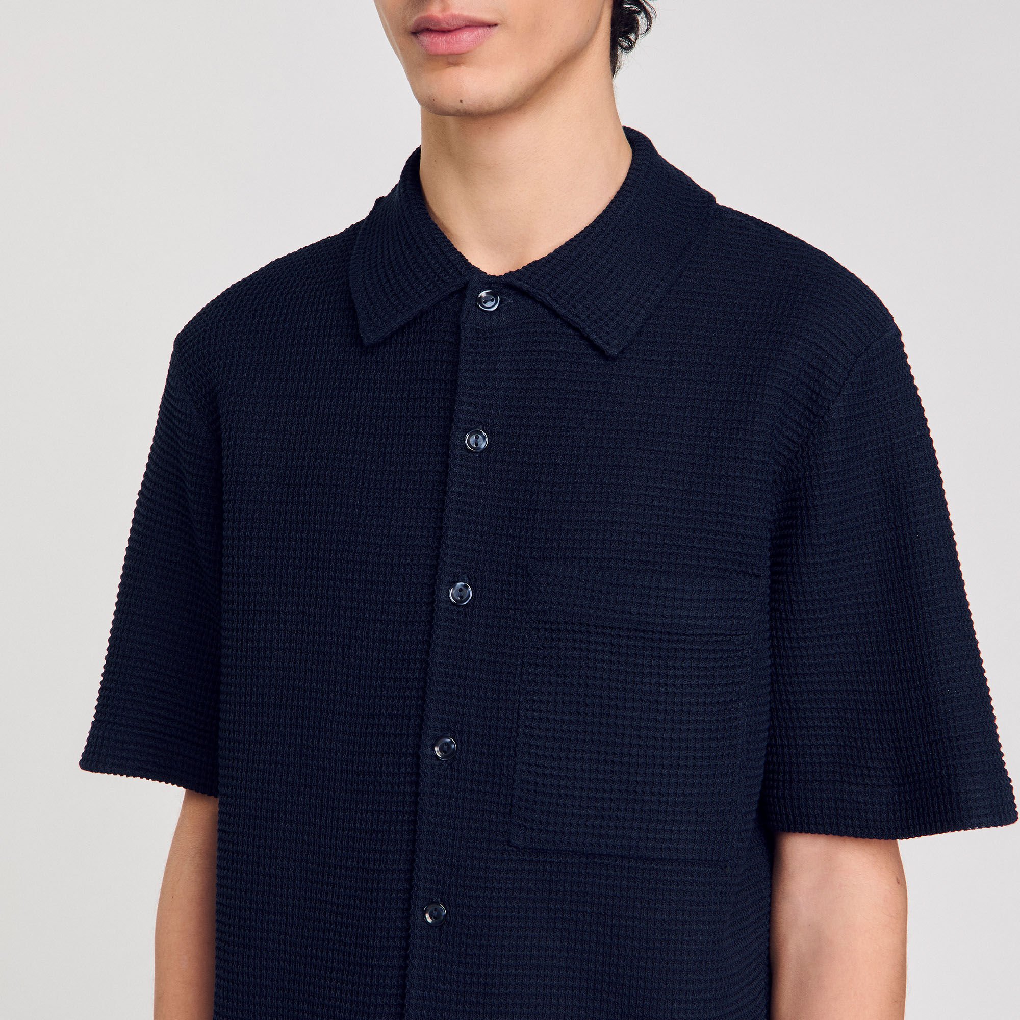 Chemise en nid d'abeille