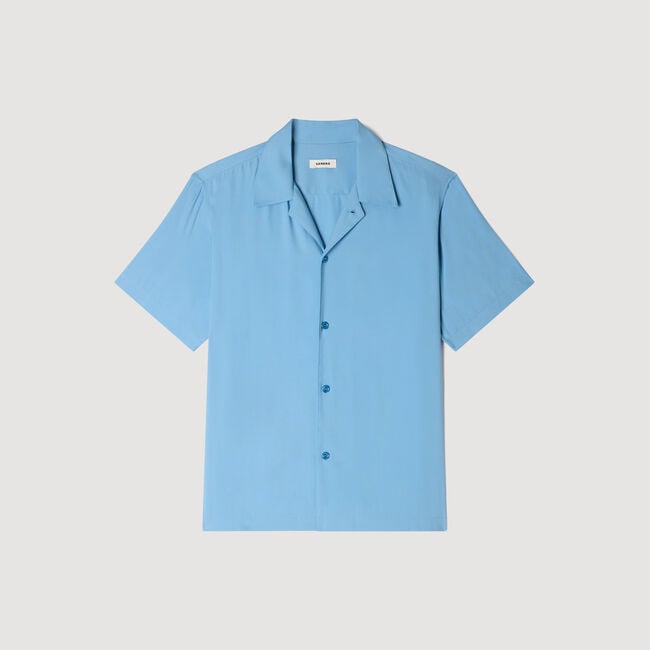 Chemise fluide &agrave; col requin 